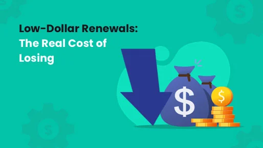 Low-dollar renewals, High-volume renewals, Longtail renewals